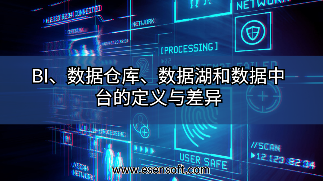 BI、数据仓库、数据湖和数据中台的定义与差异
